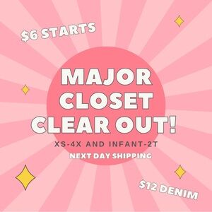 LIVE SHOW CLOSET CLEAR OUT🛍️